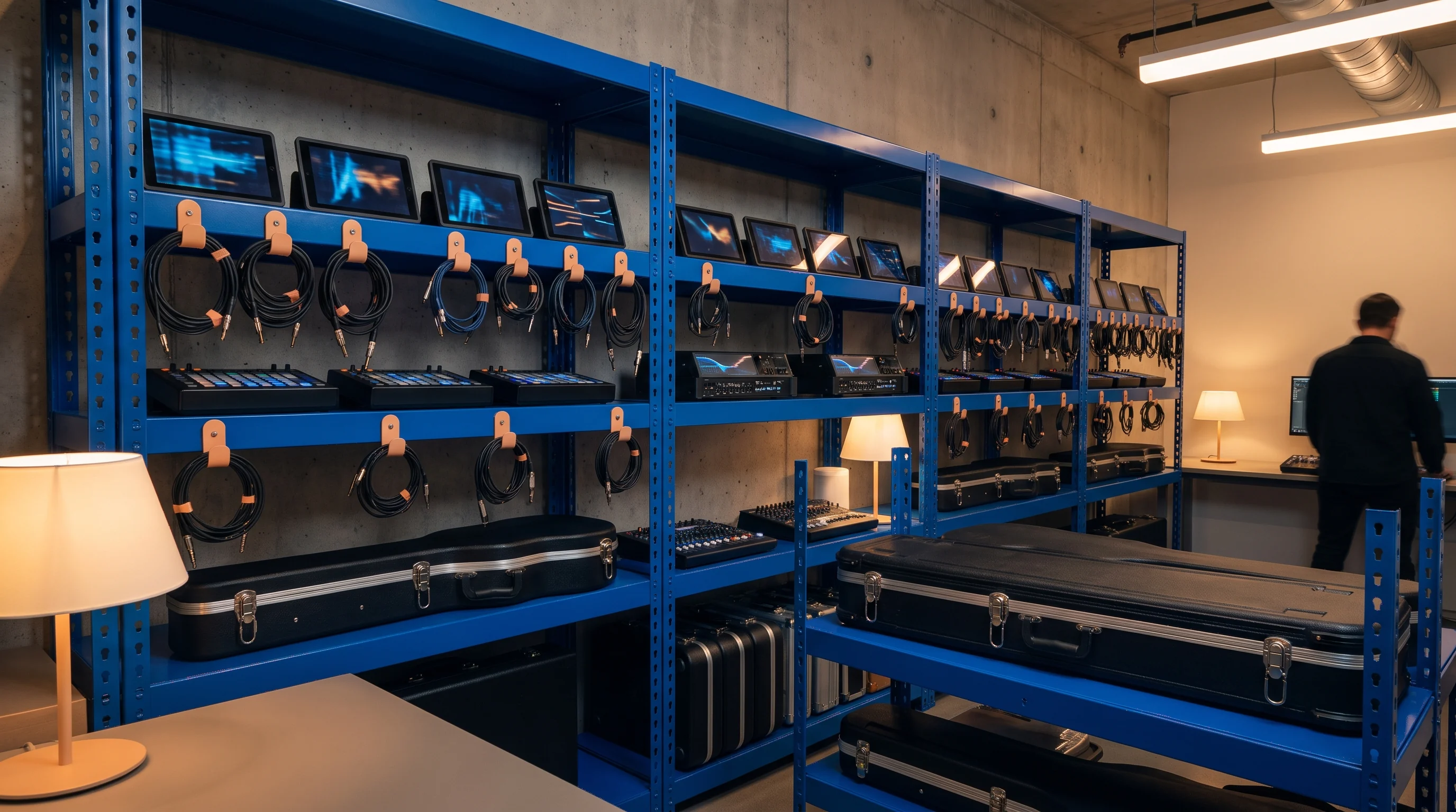 Organized shelving of engineering components